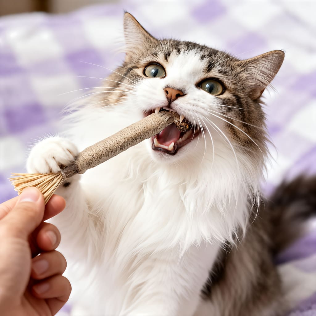 Whisker Wonders™ Silvervine Chew Sticks — Nature’s Toothbrush for Cats